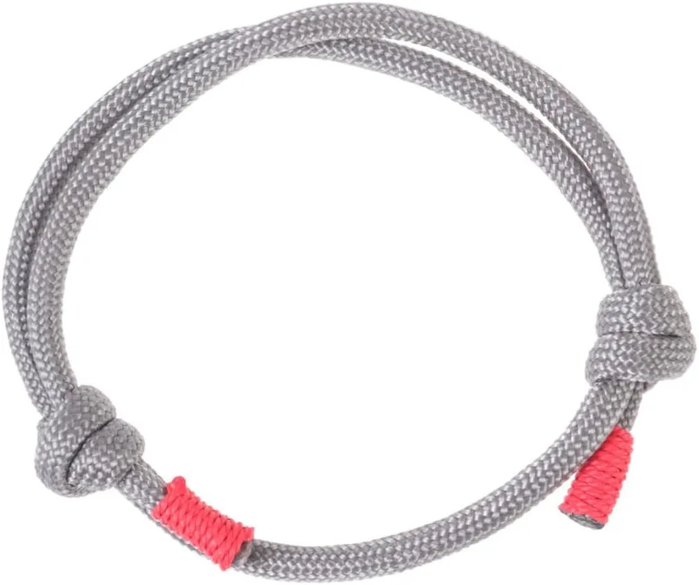 1pc Adjustable Grey Woven Hand Chain Bracelet Handmade Fashion Jewelry for Women Girls Comfortable Daily Wear Unique Elegant Design for Any Occasion