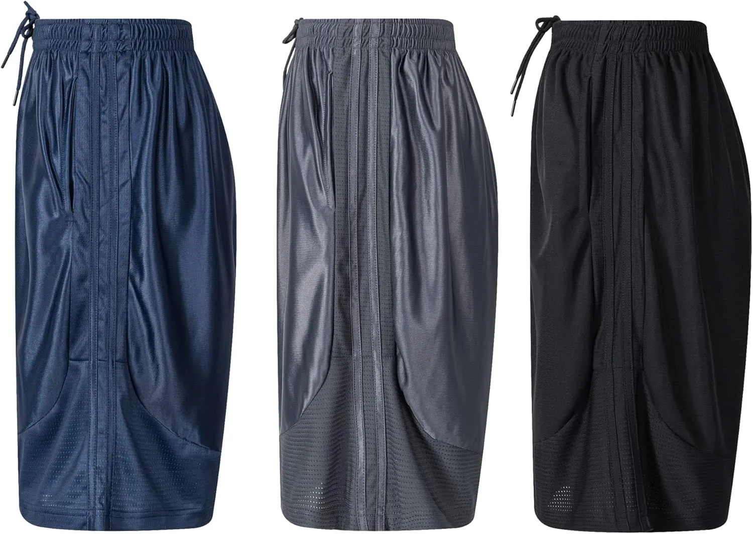 Abovewater Mens Basketball Shorts with Deep Pockets Running Shorts & Gym Training Shorts with Drawstring