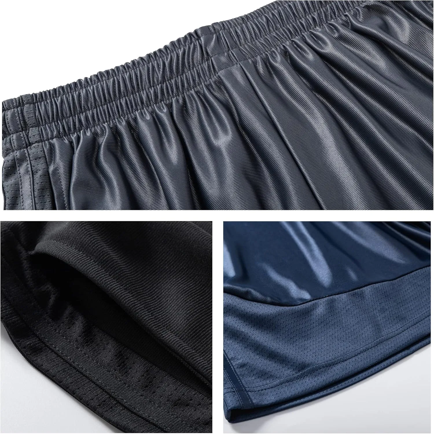 Abovewater Mens Basketball Shorts with Deep Pockets Running Shorts & Gym Training Shorts with Drawstring