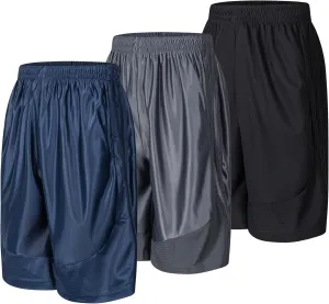 Abovewater Mens Basketball Shorts with Deep Pockets Running Shorts & Gym Training Shorts with Drawstring
