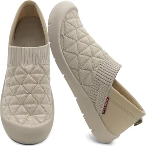AIDNFDFA Womens Shoes Casual Slip Ons Fashion Sneakers Comfortable Flats Breathable Tennis Walking Footwear
