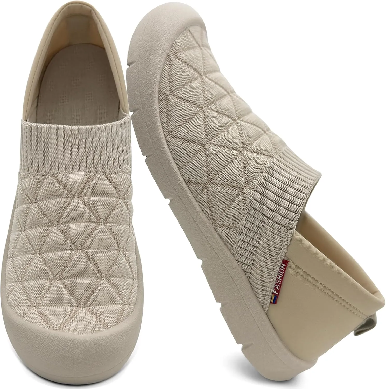 AIDNFDFA Womens Shoes Casual Slip Ons Fashion Sneakers Comfortable Flats Breathable Tennis Walking Footwear