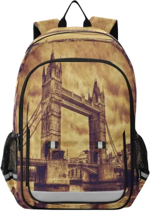ALAZA School backpacks for girls boys Tower Bridge in London Uk Backpack Students Bookbag for school bag Womens Casual Daypack College Bookbag