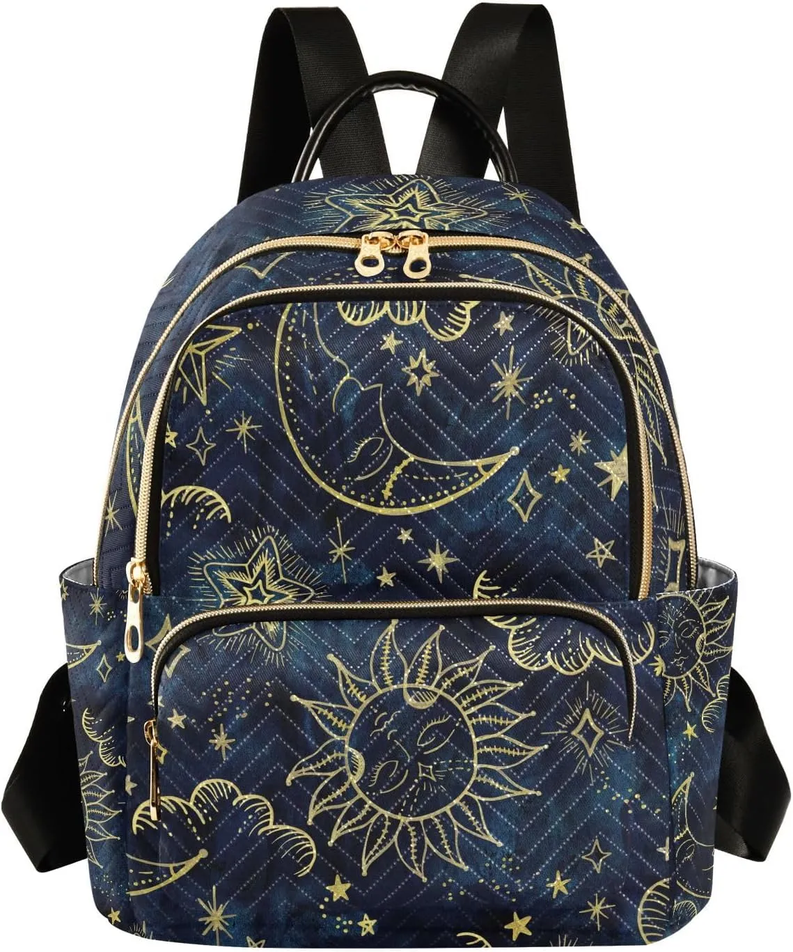 ALAZA Women Mini Backpack Purse Bag Lightweight Casual Daily Travel Backpack Sun Moon Boho Cosmos Astrology Back Pack Fashion Multipurpose Shoulder Bag,S