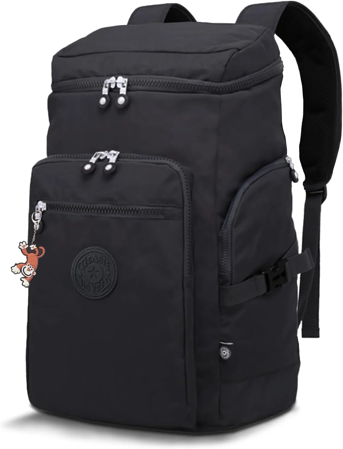 ANEW 35L Large Hiking Camping Daypack, Multi-function Black Nylon College School Backpack Travel Laptop Backpacks for Men Women Book Bag Business Work Backpacks Casual Back Pack Daypack Backpack