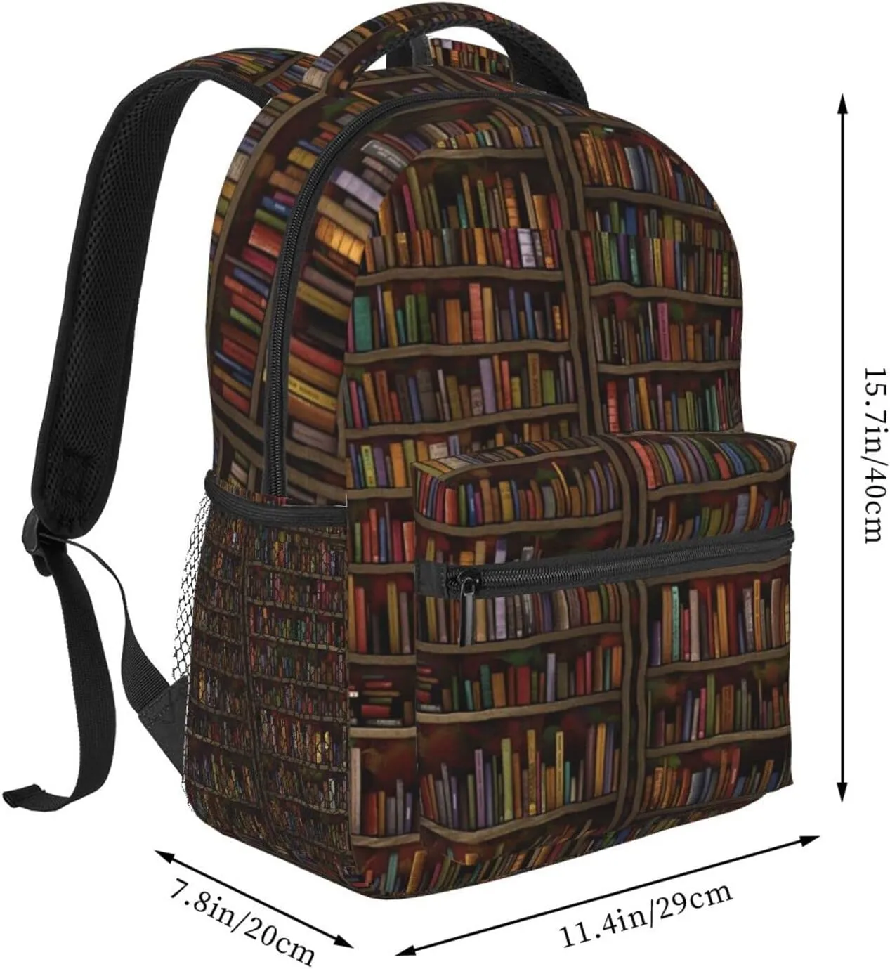ASYG Books Backpack Library Backpack Cute Tablet Travel Picnic Bag Funny Bag Laptop Backpack Cute Backpack Bag