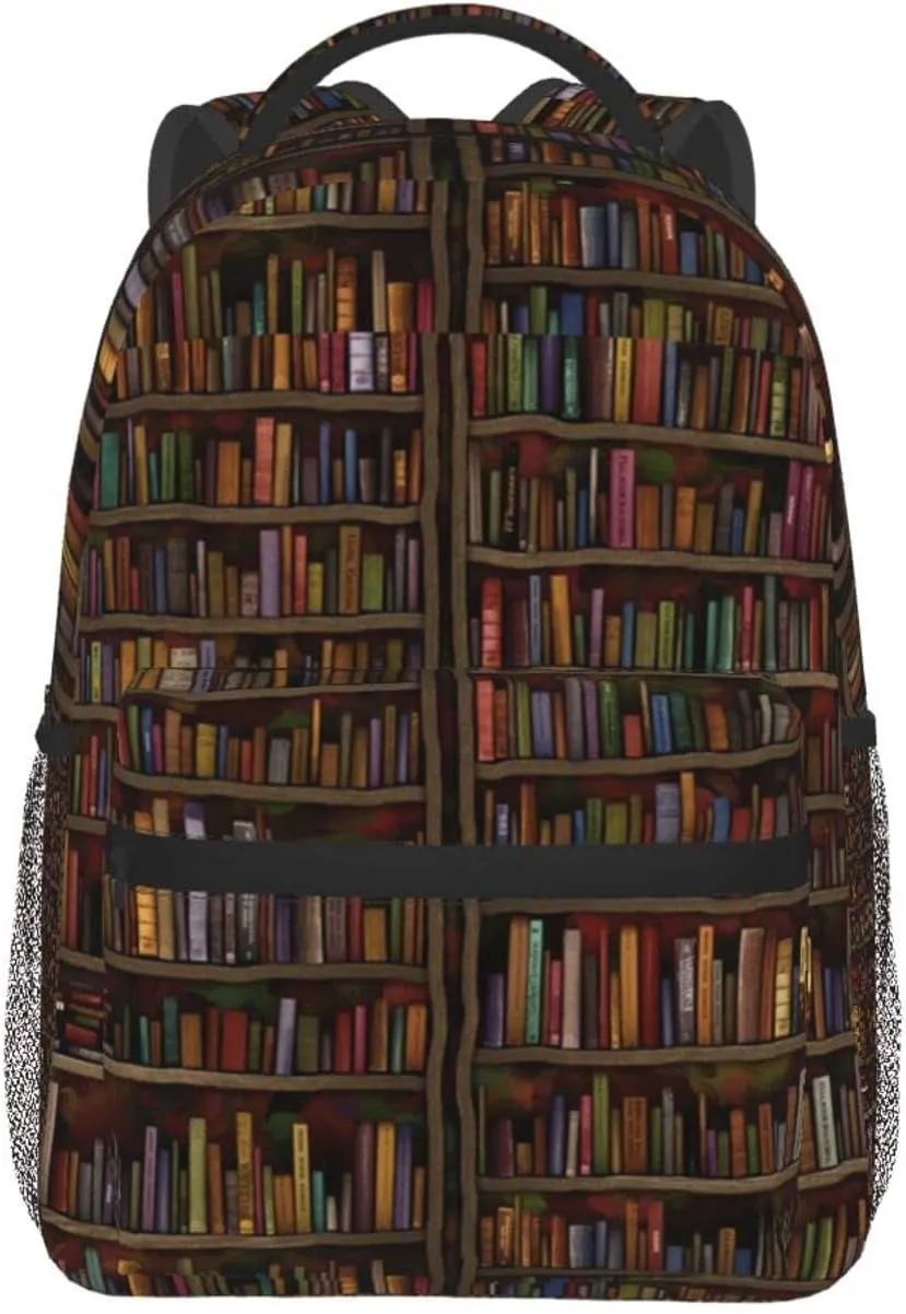 ASYG Books Backpack Library Backpack Cute Tablet Travel Picnic Bag Funny Bag Laptop Backpack Cute Backpack Bag
