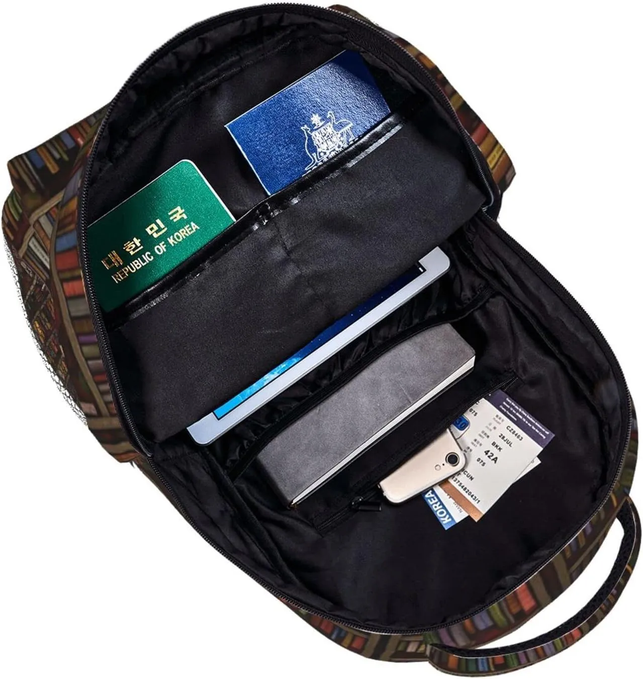 ASYG Books Backpack Library Backpack Cute Tablet Travel Picnic Bag Funny Bag Laptop Backpack Cute Backpack Bag