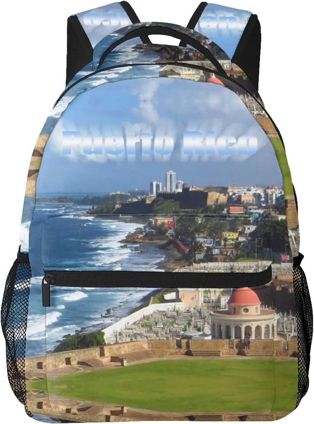 ASYG Puerto Rico Backpack Puerto Laptop Backpack Puerto Rico Flag Tablet Travel Picnic Bag Laptop Bag for Puerto