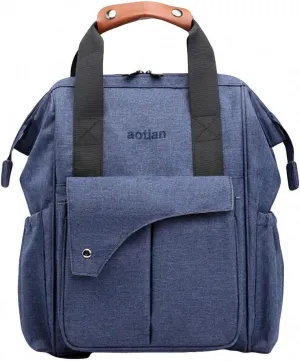 Backpack Multi-function Maternal Child Large Capacity Baby Bag Travel Blue 20 inches