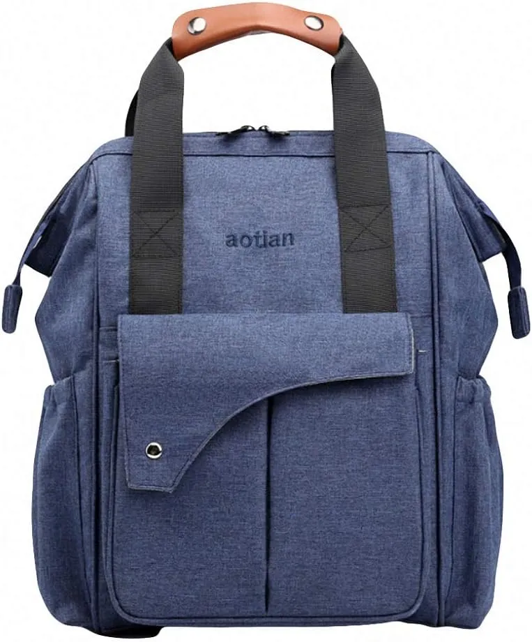 Backpack Multi-function Maternal Child Large Capacity Baby Bag Travel Blue 20 inches