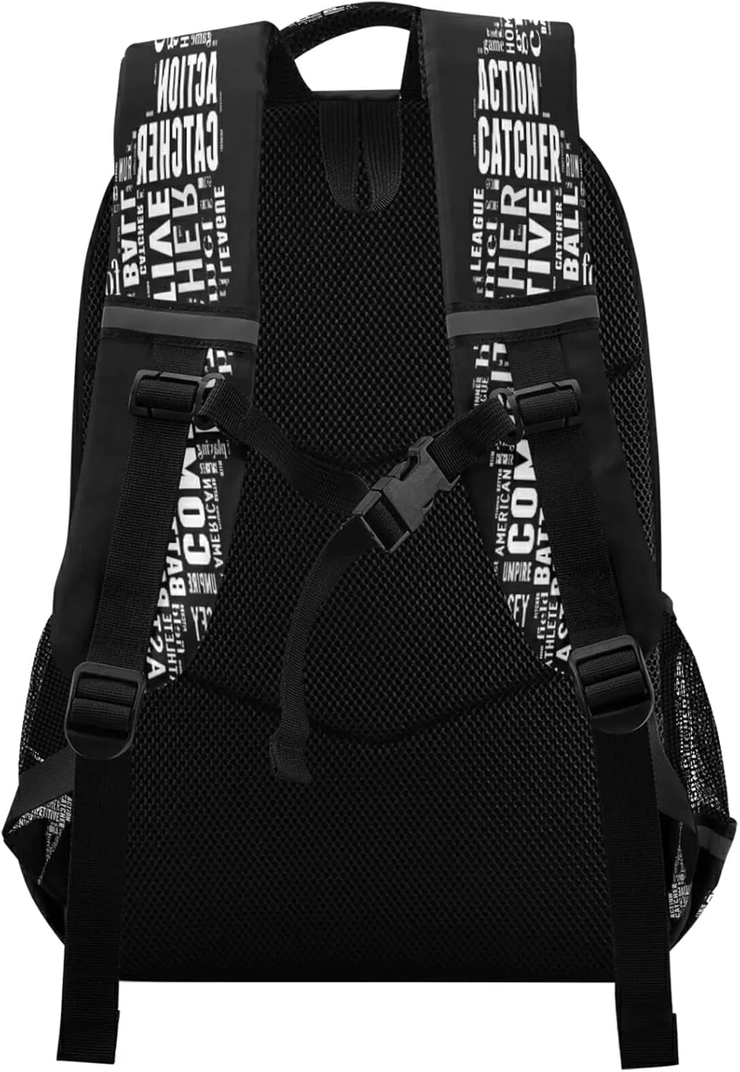 Base Ball Batter Backpack Baseball Batter Kids Backpacks Laptop Bag 16 inch Casual Daypack Back Pack Double Zipper Travel Sports Bags with Adjustable Shoulder Strap Backpack for Teens Girls Boys