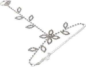 BESPORTBLE Bride Foot Chain Rhinestone Foot Jewelry for Women Beach Ankle Jewelry Fashionable Foot Chain Anklet
