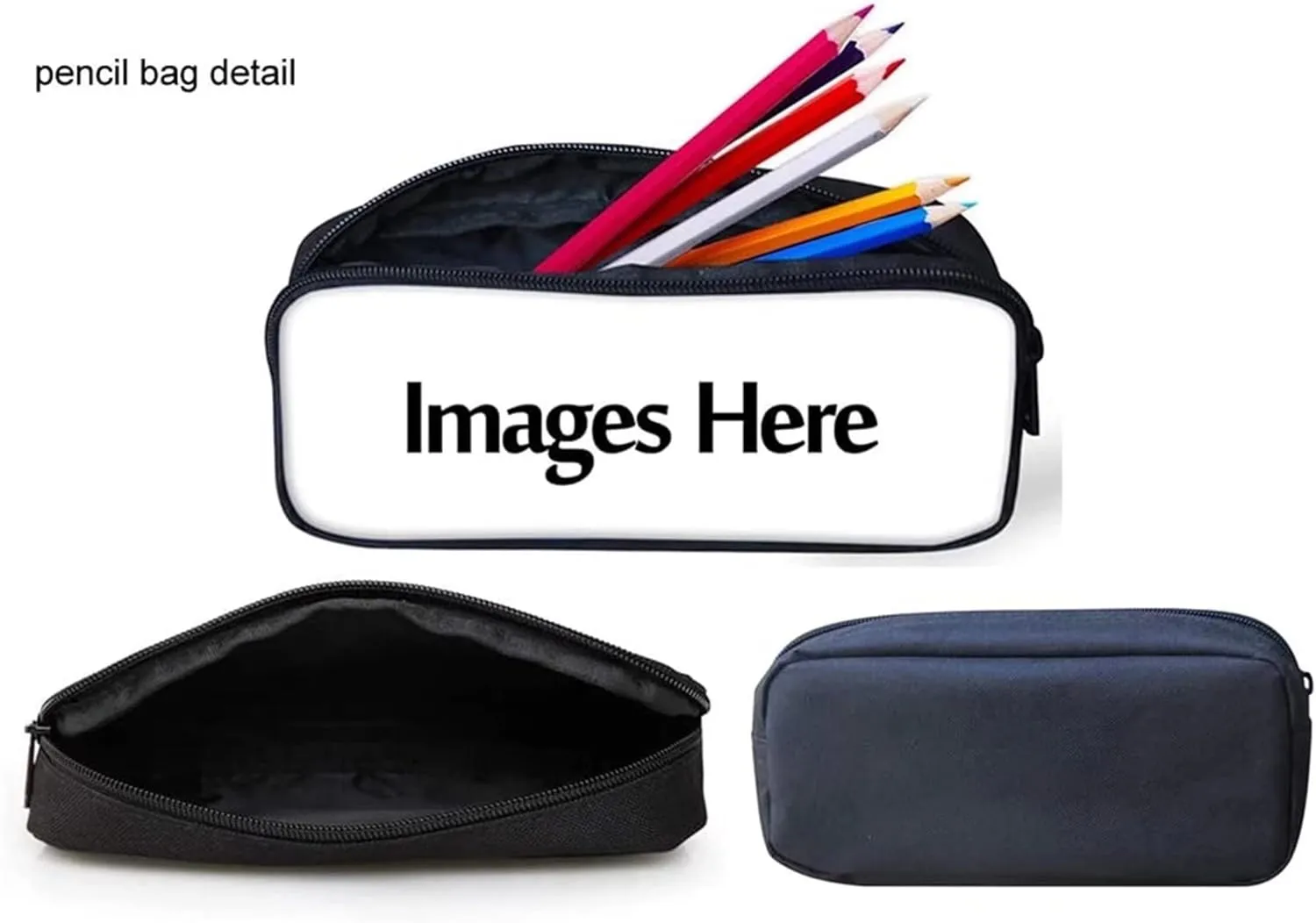 Black & White Cow Sunflower Butterfly Kids School Backpack Set 3 In 1, School Bags with Lunch Box and Pencil Pouch Anti Theft Rucksack Backpack for Men Women Computer Laptop Tablet Bag