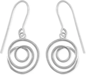 Boma Jewelry Spiral Dangle Earrings