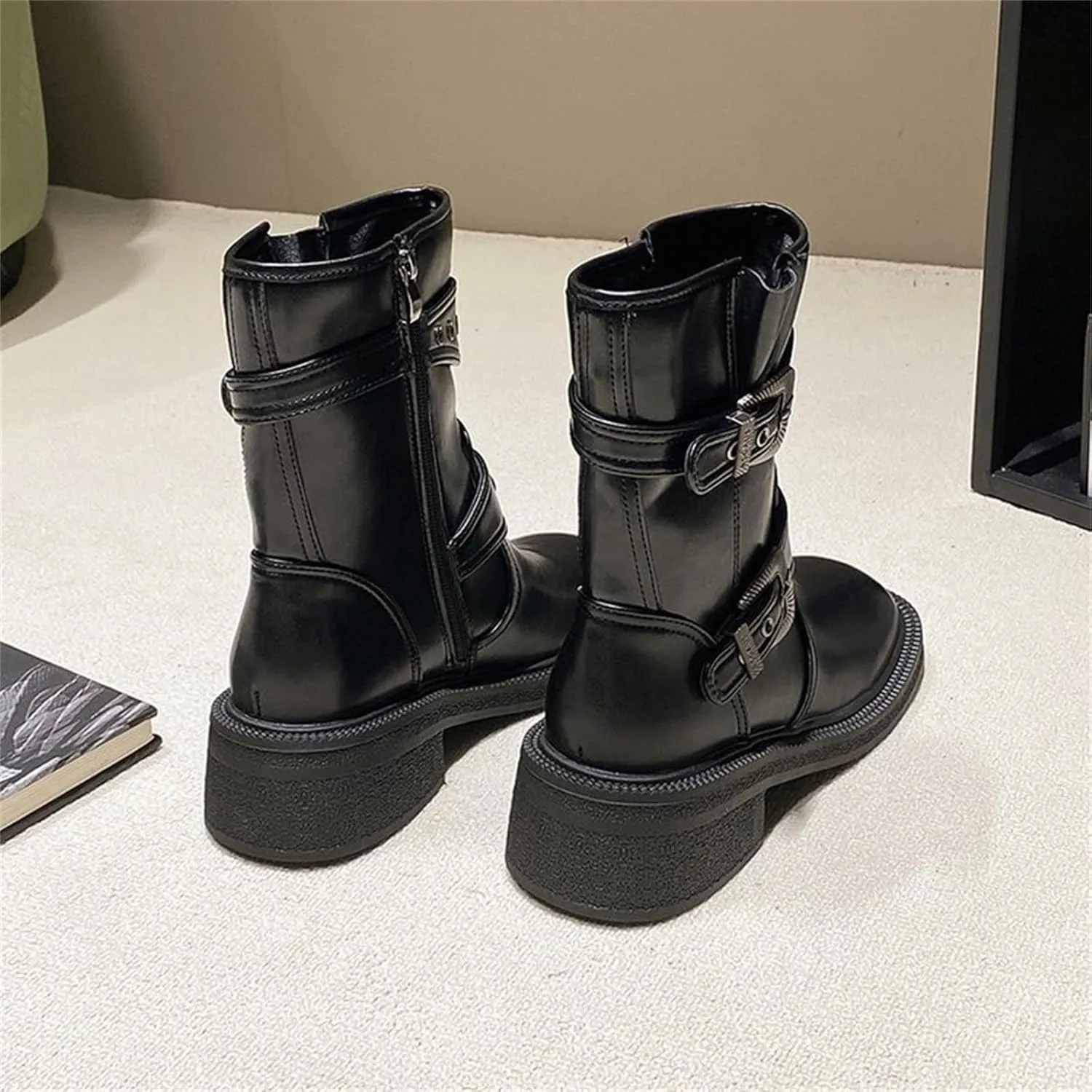 Boots Women Sexy Ankle Boots for Women Goth Boots Dark Brown Womens Boots Ankle Boots for Women No Heel 2024 Women's Black Ankle Boots Low Heel