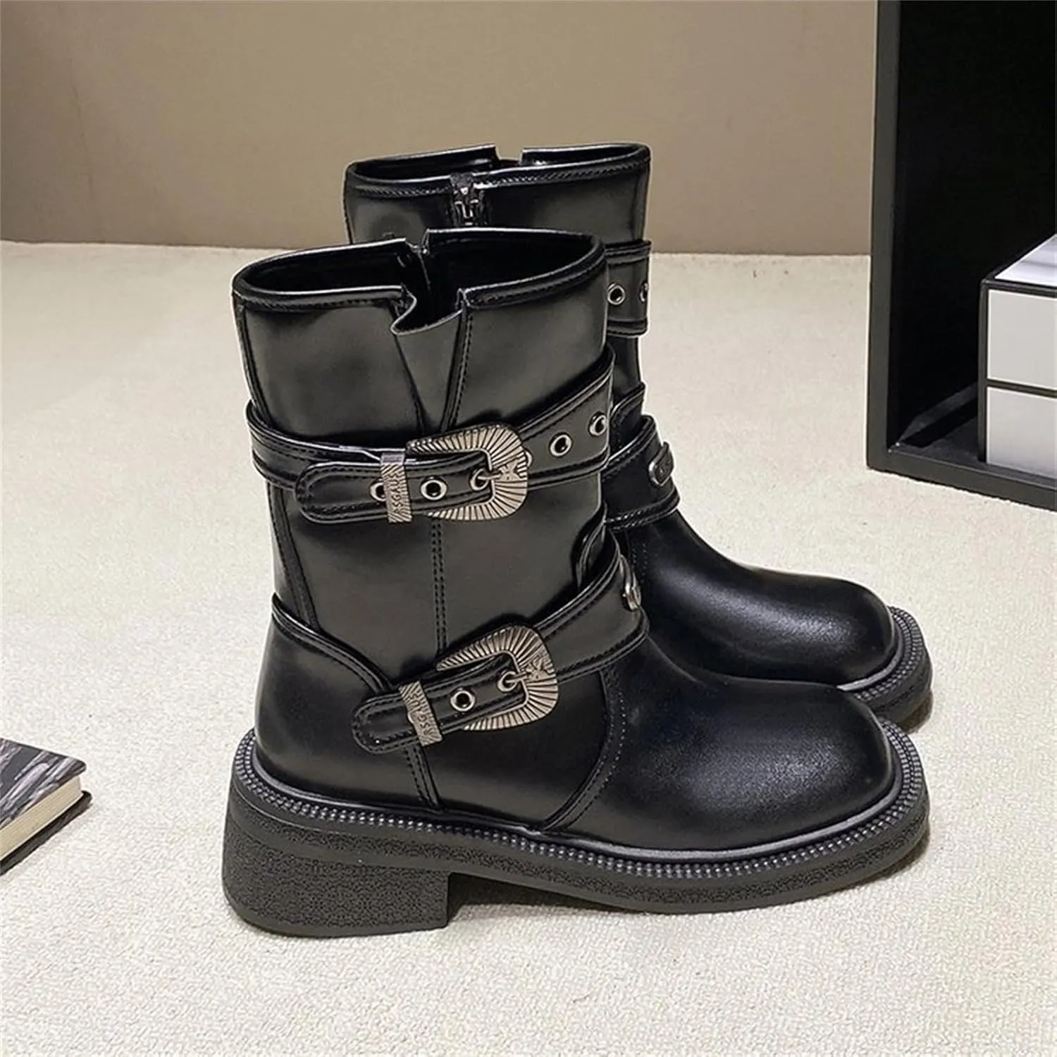 Boots Women Sexy Ankle Boots for Women Goth Boots Dark Brown Womens Boots Ankle Boots for Women No Heel 2024 Women's Black Ankle Boots Low Heel
