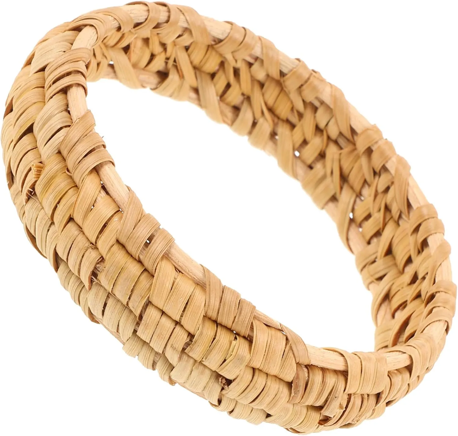 Braided Woven Bracelet Chunky Handmade Woven Bangle for Women Rustic Handmade Bracelet
