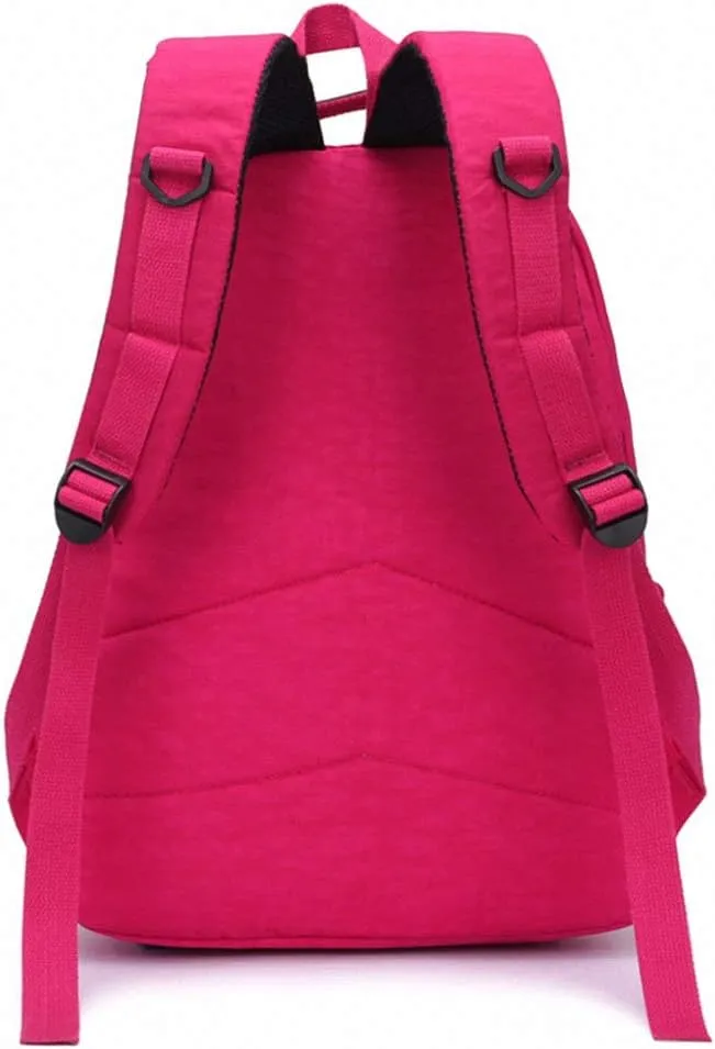 Casual Women Original Bolsa School Backpack Teenage Girl Laptop Mochila Hot Pink 20 inches