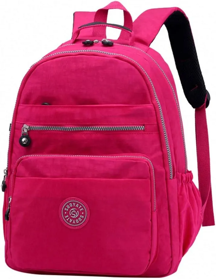 Casual Women Original Bolsa School Backpack Teenage Girl Laptop Mochila Hot Pink 20 inches