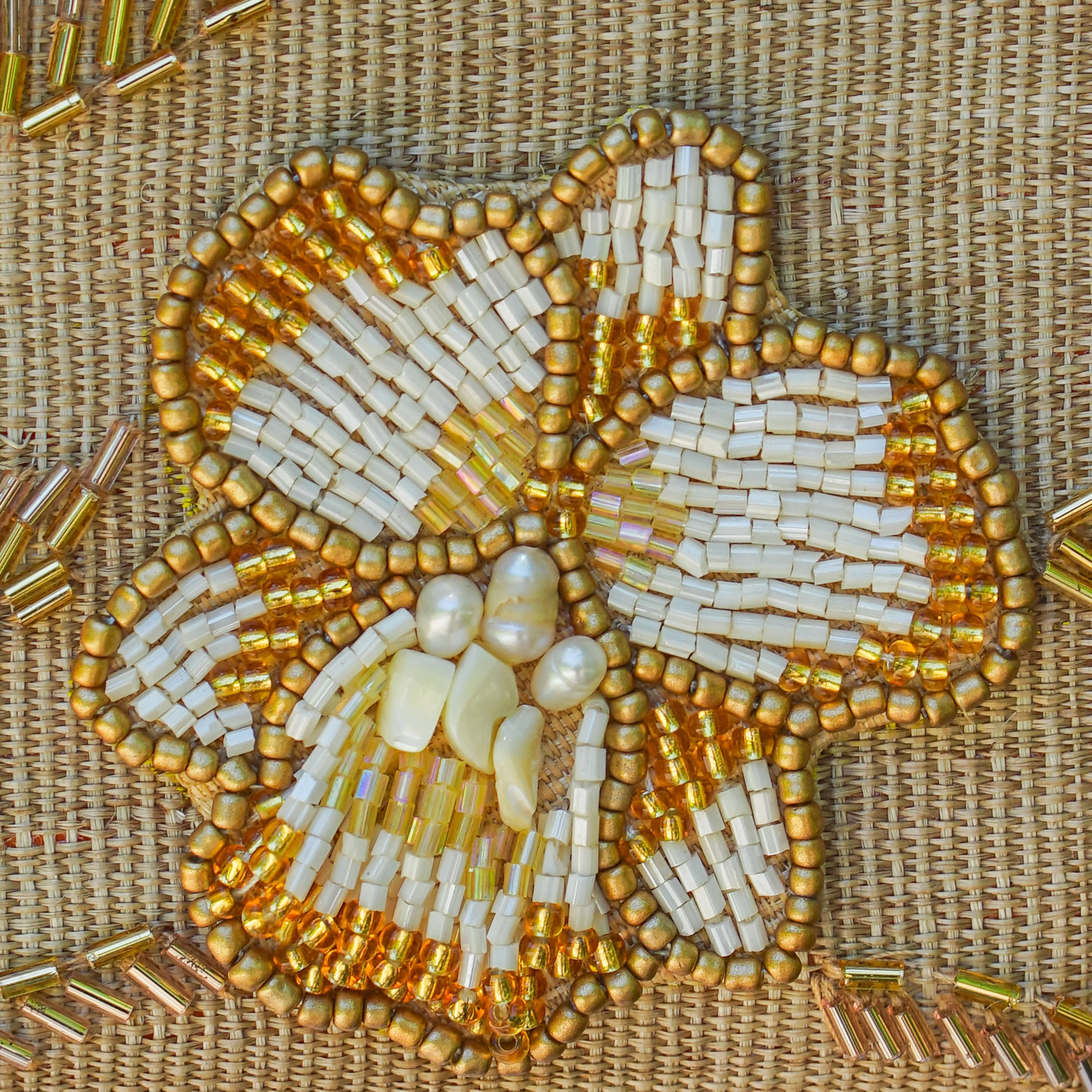 Cattleya Tnalak Clutch Bag w/ Strap