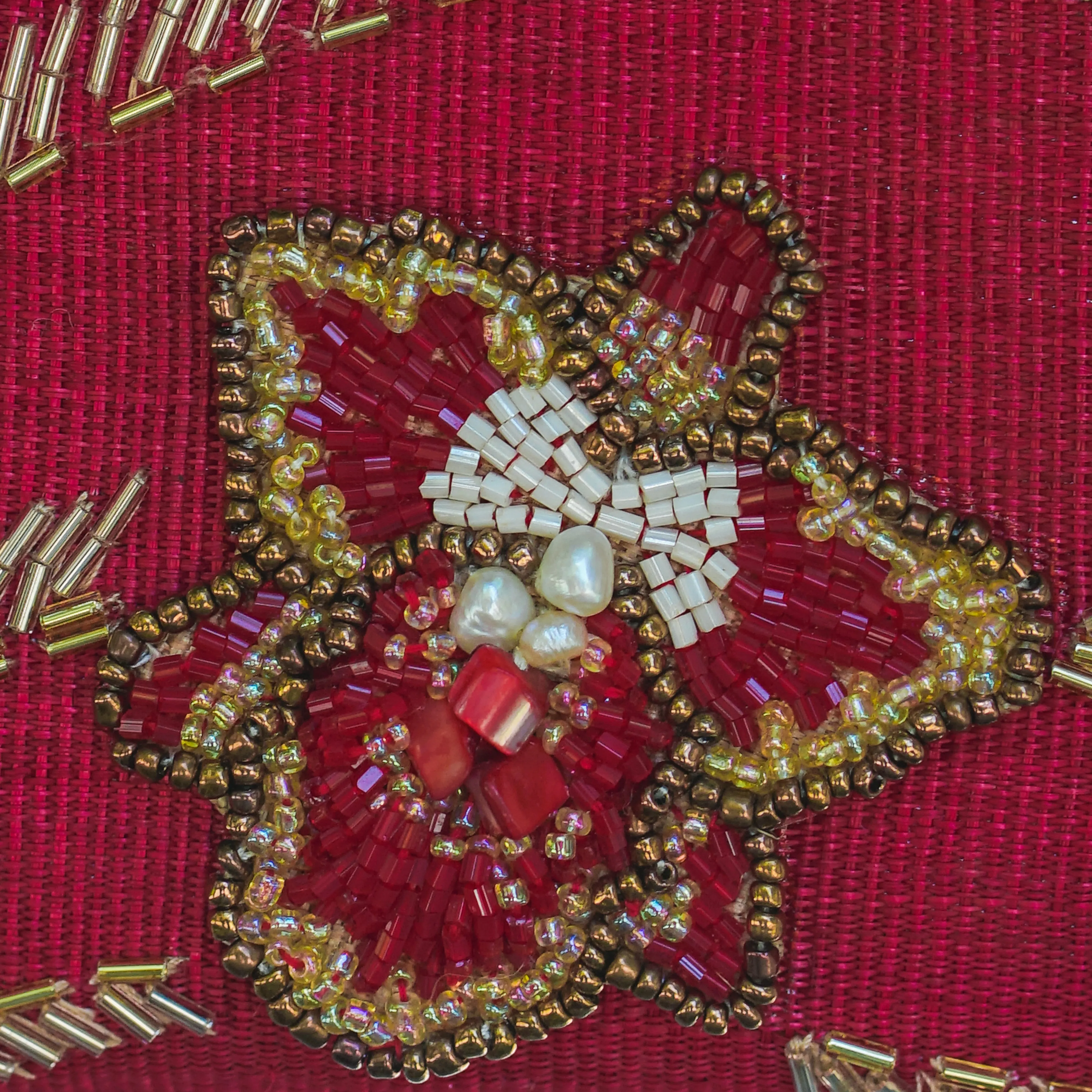Cattleya Tnalak Clutch Bag w/ Strap