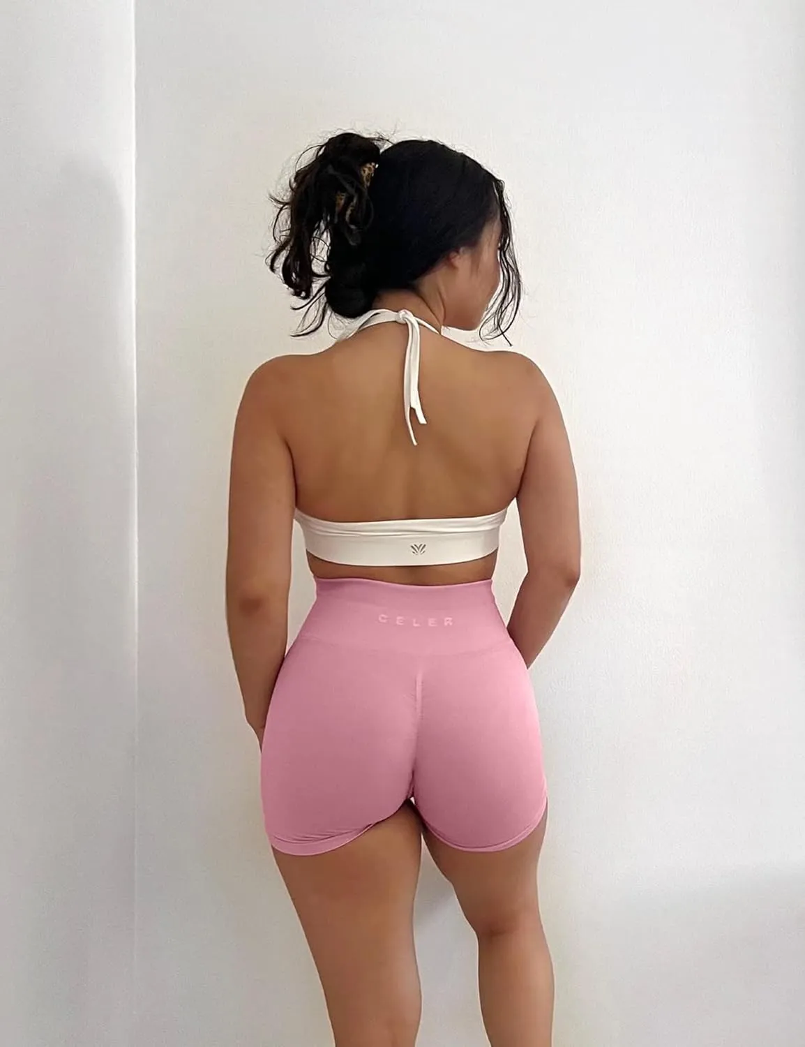CELER Womens Workout Shorts Seamless Scrunch Butt Gym Shorts High Waisted Yoga Athletic Booty Shorts