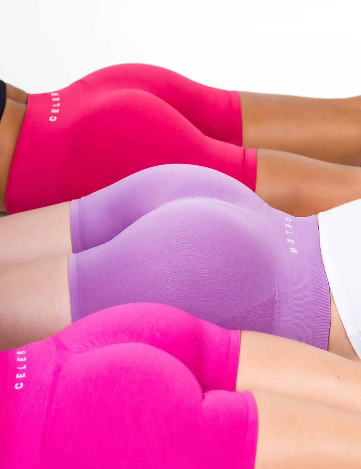 CELER Womens Workout Shorts Seamless Scrunch Butt Gym Shorts High Waisted Yoga Athletic Booty Shorts