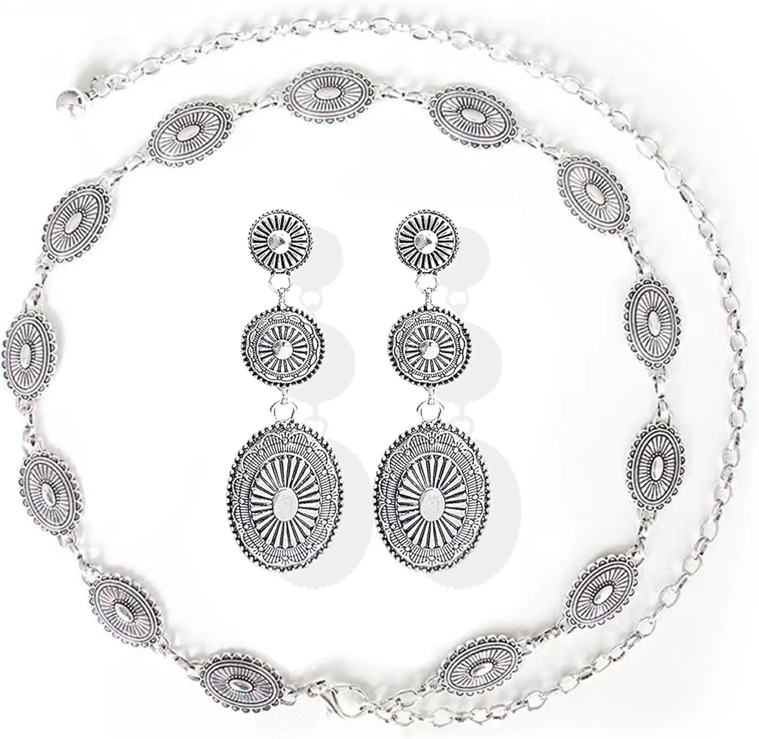 choice of all Western Jewelry for Women Western Waist Chain Earrings Set for Girls Boho Earrings Body Chain Set for Cowgirl Western Accessories