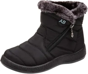 Cute Winter Boots for Women Fashion Winter Ankle Dress Boots for Women Waterproof Snow Womens Waterproof Boots Winter Womens Snow Shoes with Poles Botas Para Invierno Mujer