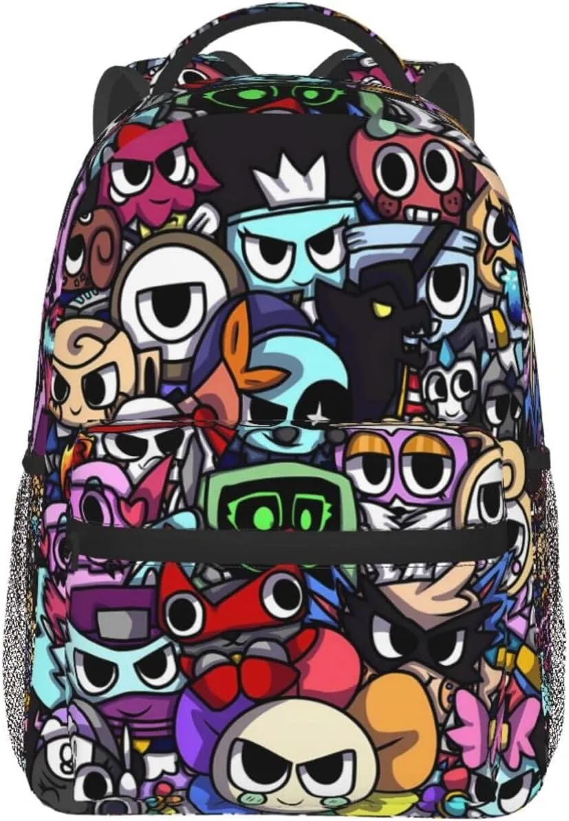 Dandys World Backpack Cartoon Large Capacity Laptop Backpack Travel Backpacks For Unisex