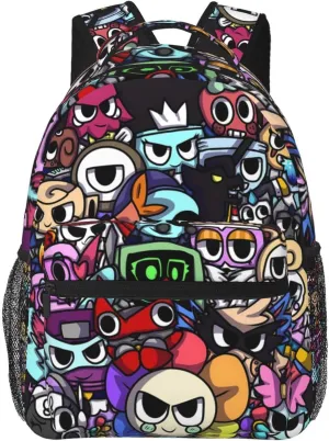 Dandys World Backpack Cartoon Large Capacity Laptop Backpack Travel Backpacks For Unisex