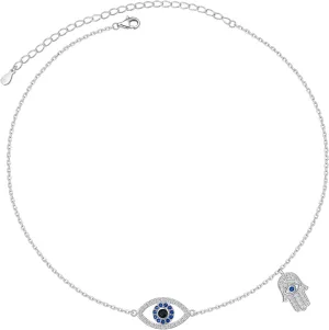 DAOCHONG 925 Sterling Silver Choker Necklace Dainty Jewelry Polished Fine Jewelry for Women 13 3 inch