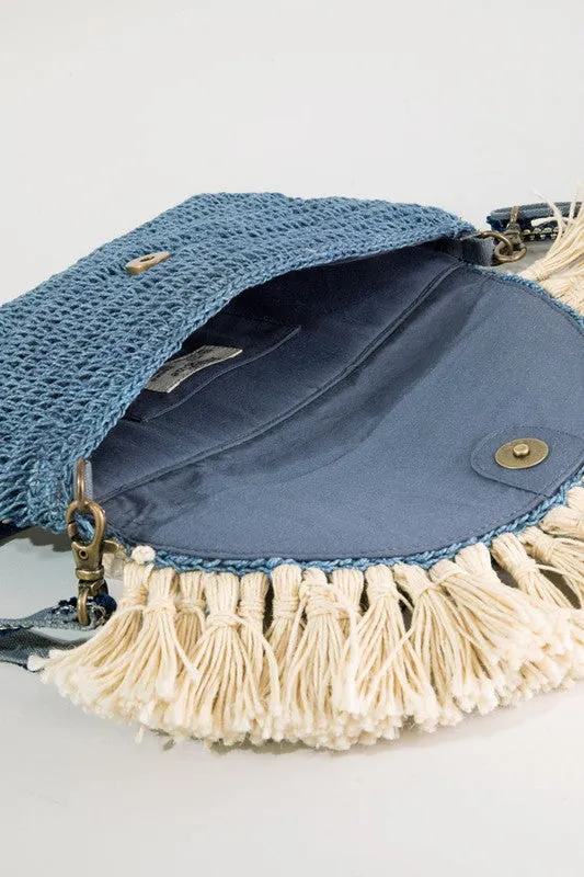 Denim Boho Crossbody