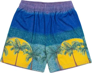 DIOTSR Mens Retro Lightning Graphic Shorts Casual Streetwear Basketball Shorts Athletic Running Shorts with Pockets
