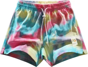 DIOTSR Mens Tie Dye Graphic Shorts Athletic Running Basketball Shorts Casual Designer Shorts Cool Streetwear