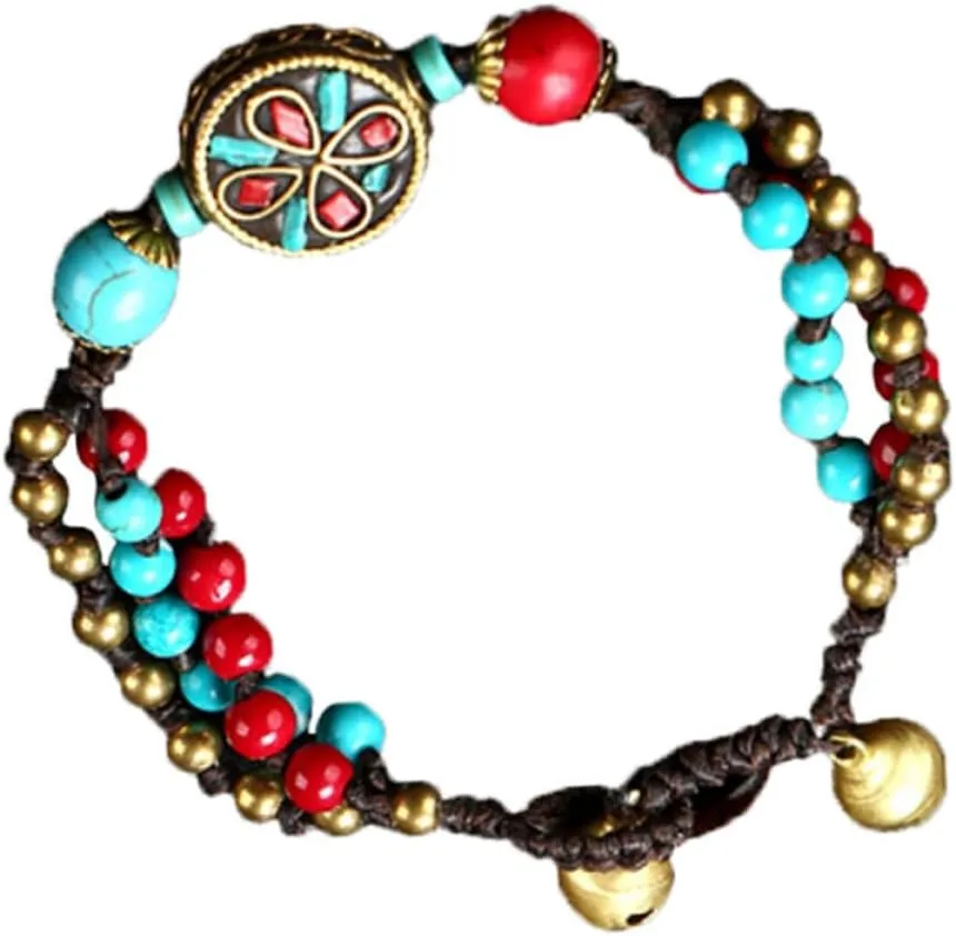 Diy Ethnic Hand-woven Bracelets Chinese Style Braided Jewelry Rope Woven for Women