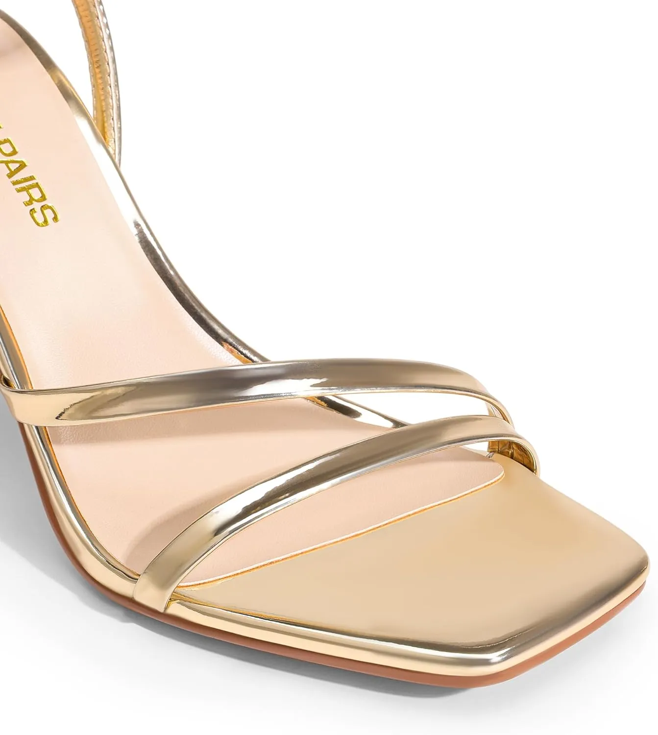 DREAM PAIRS Womens High Stilettos Heels Open Toe Square Sandals Ankle Strap Pumps Sexy Comfort Strappy Dress Shoes Party Wedding Heeled Sandals