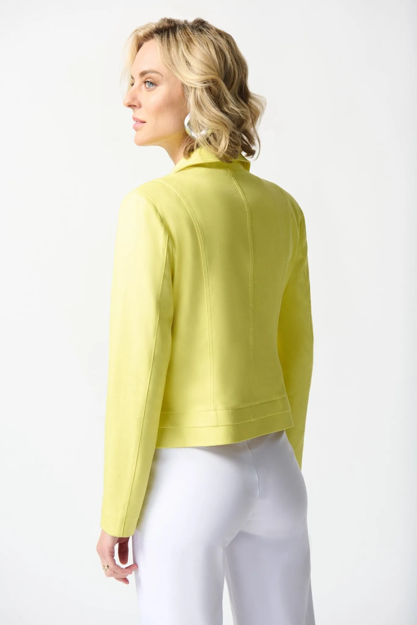 Foiled Suede Jacket Style 242908 | Yellow