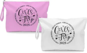 Fokongna 2PCS Girls Trip Gifts Wet Bag Wet Dry Bag Beach Bag Favors, for Swimsuit Toiletry Bag Travel Essentials For Women, Beach Travel Gym Wet Dry Bag for Swimsuit Dirty Diaper Bag
