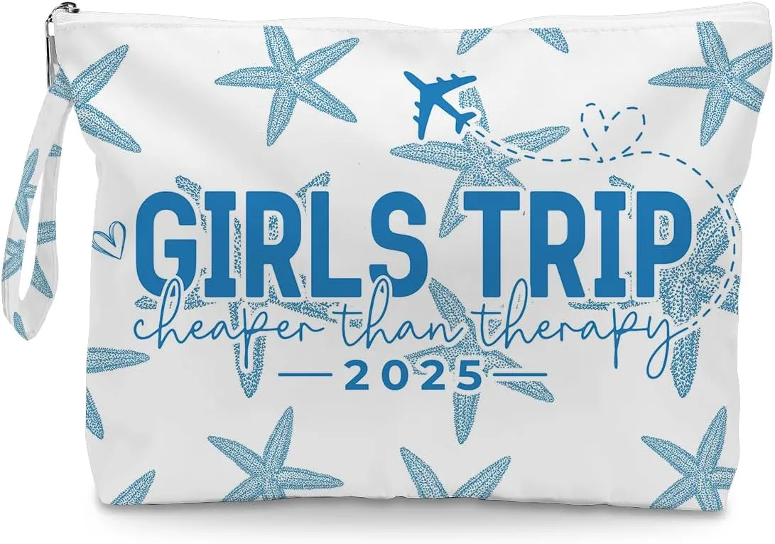 Fokongna Girls Trip Gifts Favors Starfish Wet Bag Wet Dry Bag Beach Bag for Swimsuit Toiletry Bag Travel Essentials For Women, Beach Travel Gym Wet Dry Bag for Swimsuit Dirty Diaper Bag Gifts