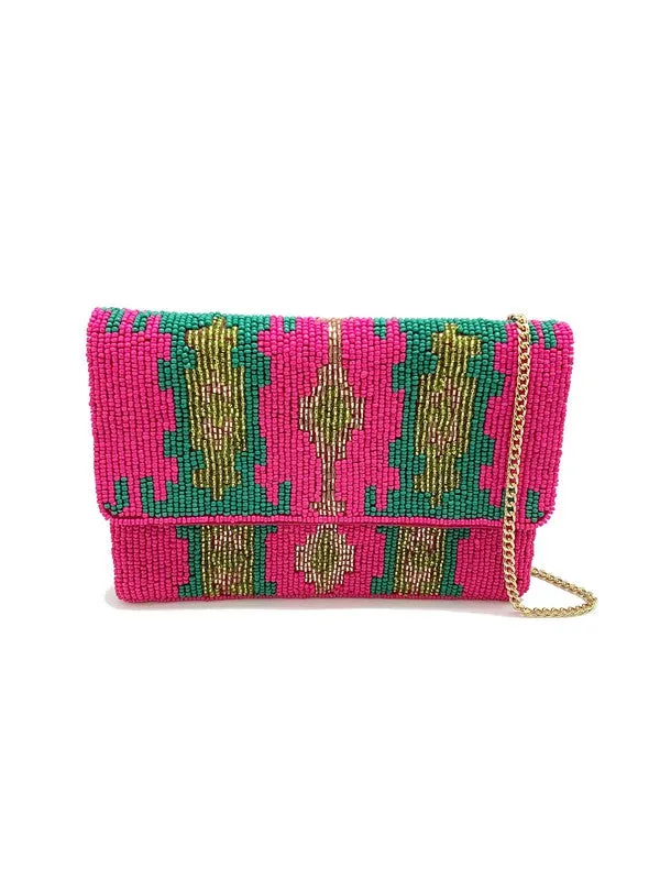 Fuchsia Mini Clutch Bag