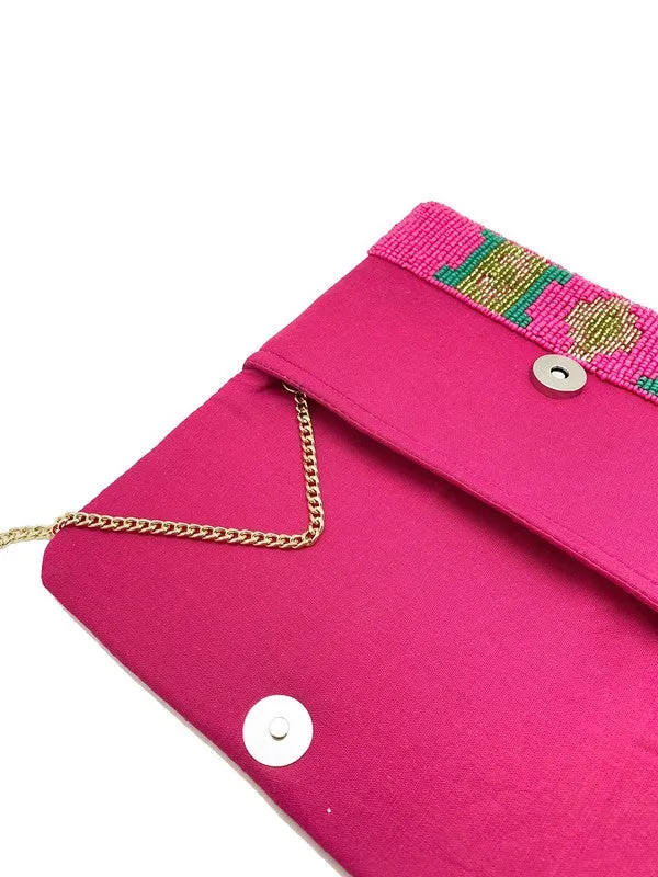 Fuchsia Mini Clutch Bag