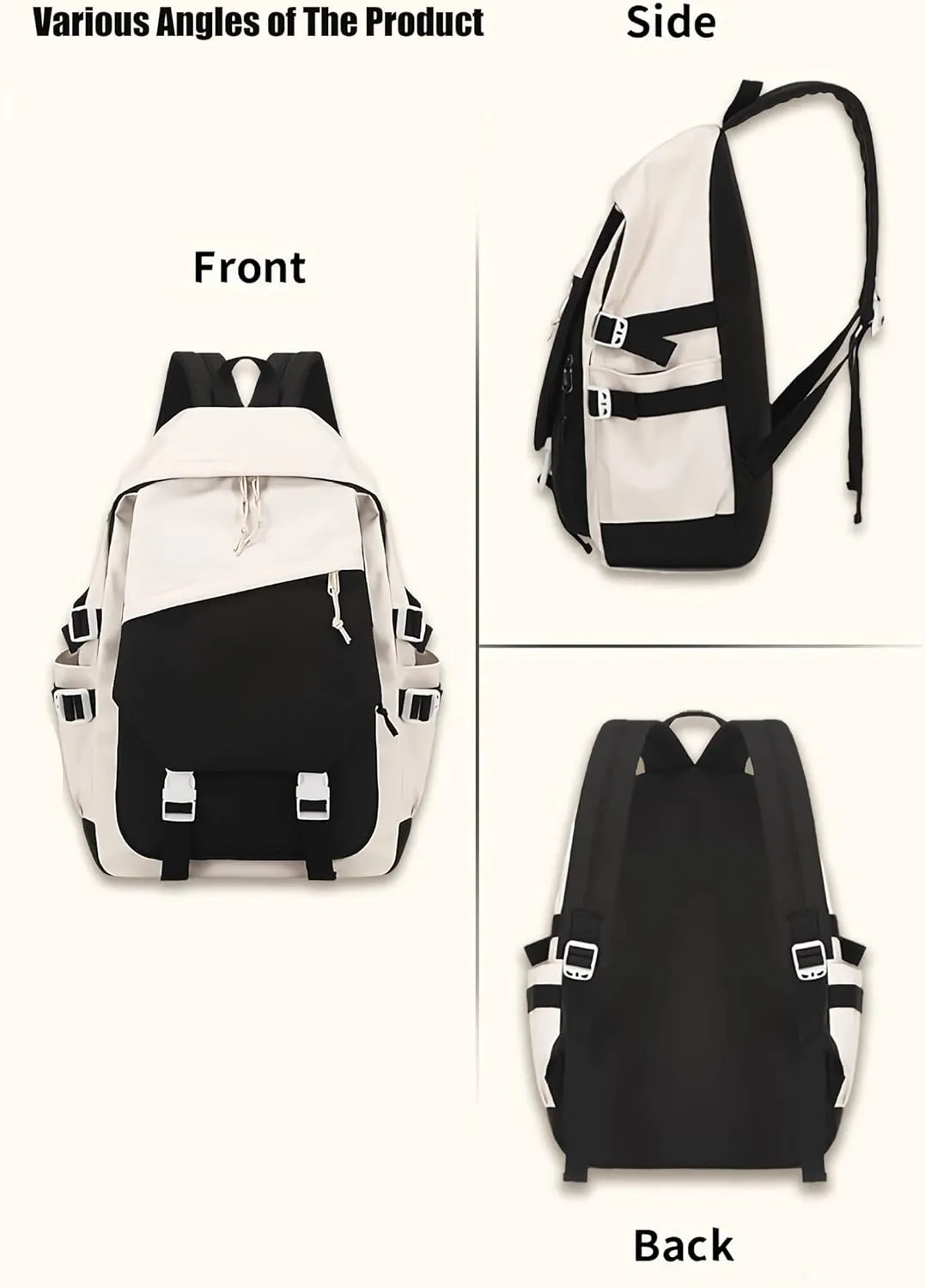 Genshin Impact Backpack Eula Backpack Cute 3D Printed Laptop Bookbag 17" Large Capacity Travel BackPack With Gift
