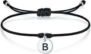 Girls Friendship Bracelets Initial Bracelet, String Bracelet Teens Bracelets Letter B Initial Bracelet Teen Girl Bracelets Girls Jewelry for Teen Girls Personalized Jewelry for Teen Girls Jewelry