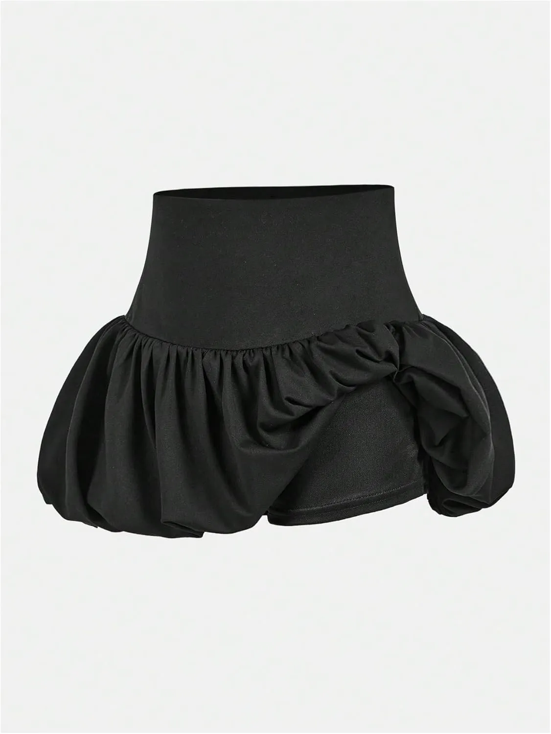 Girl's Y2k Bubble Skirt Bloomer Mini Skirt Elastic High Waist Skirts Flared A Line Skort Dressy Casual Skirts