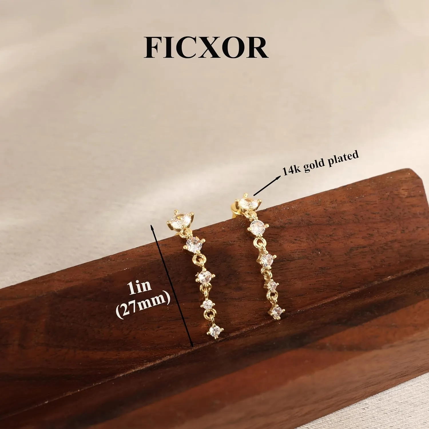 Gold Earrings for Women,Dainty 14k Gold Plated Pearl Drop Earring Dangle Pearl Dangling Earrings for Women Trendy Small Cute Wedding CZ Earring Long Chain Threader Prom Jewelry Gifts