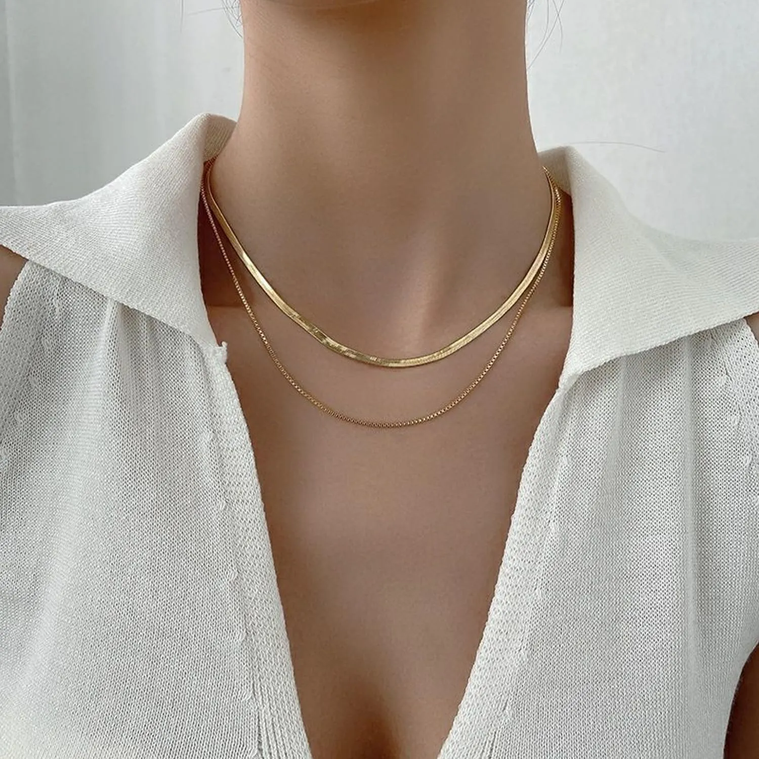 Gold Necklaces for Women Gifts - 14K Gold Plated Necklace for Women Necklaces for Her Tiny Fashion Jewelry for Teensfor Women Friends Jewelry GiftsNecklace Gold Jewelry Birthday Gifts