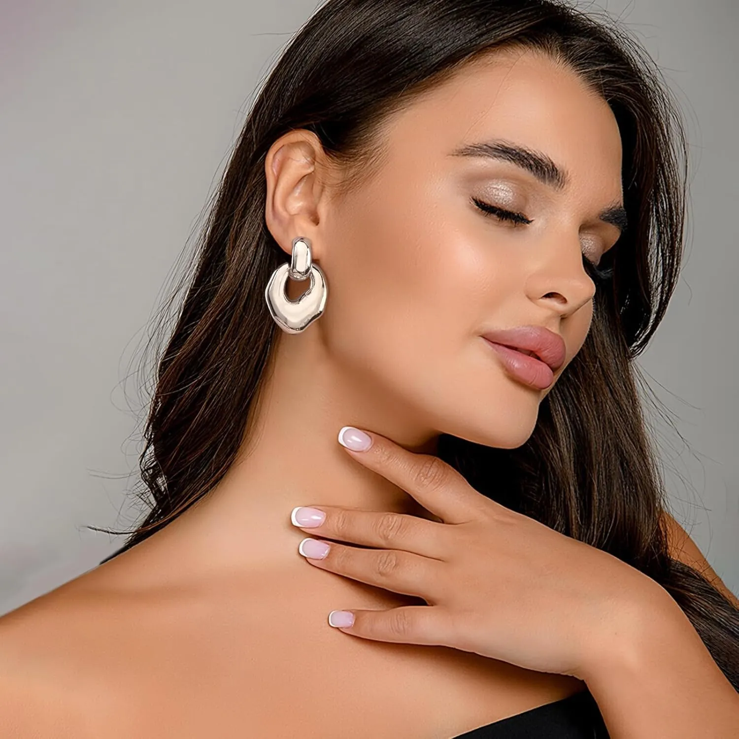 Gold Silver Hoop Dangle Earrings For Women Statement Retro Earrings Multiple Styles Jewelry for Birthday Party Jewelry