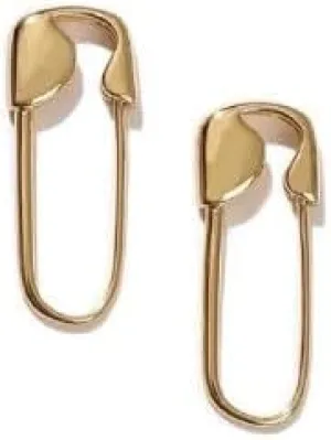 Gold U-shaped Stud Earrings Paper Clip Pin metal Gold Rose Color Earrings Jewelry Minimalist Jewelry